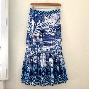 House of Harlow 1960 Linen Blend Maxi Skirt